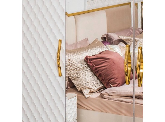 Кровать LARA 160X200см, белый глянец в Ростове-на-Дону