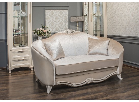 Диван Мокко 2х местный, бежевый без раскладного механизма в Ростове-на-Дону