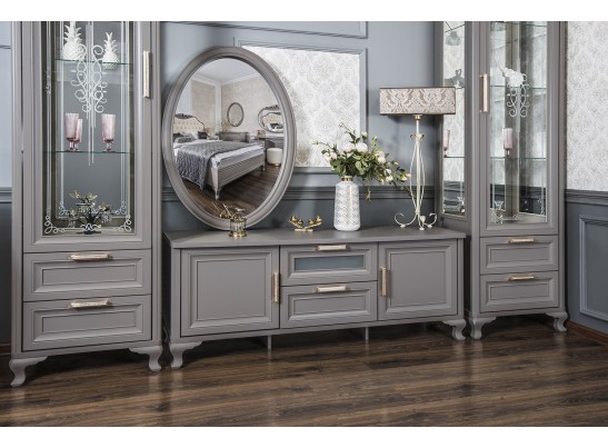 Витрина 1-ств МОККО, серый камень в Ростове-на-Дону