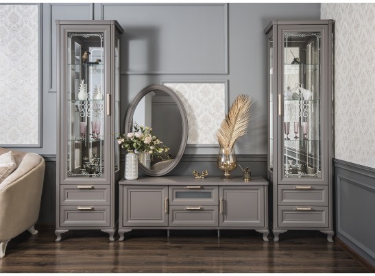 Витрина 1-ств МОККО, серый камень в Ростове-на-Дону