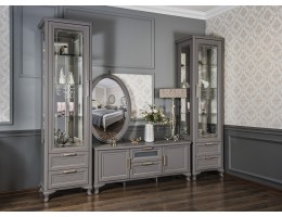 Гостиная МОККО 1+ТВ+1, серый камень