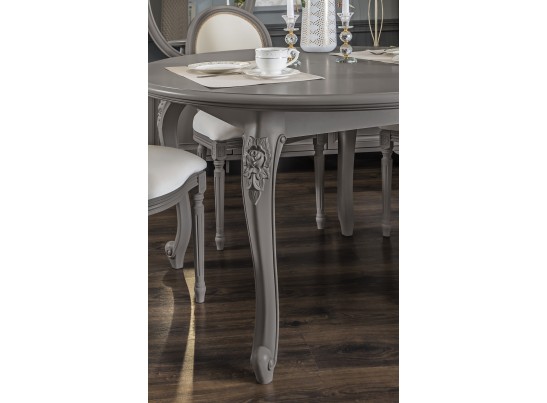 Стол раскладной круглый МОККО, серый камень в Ростове-на-Дону