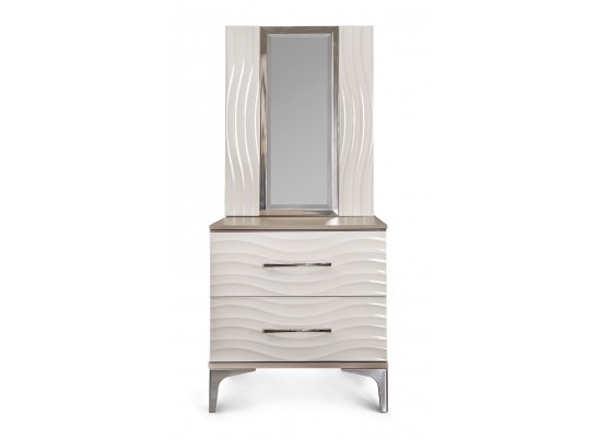 Зеркало GRAVITA для прикроватной тумбы, белый глянец в Ростове-на-Дону