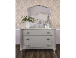 Комод ЛАЛИ 3 ящика, серый камень