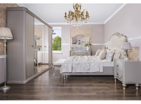 Шкаф 5-ти дверный ЛАЛИ, серый камень в Ростове-на-Дону