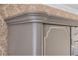 Шкаф 4-х дверный ЛАЛИ, серый камень