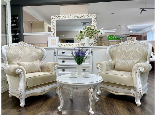 Комплект мягкой мебели Натали, белый глянец в Ростове-на-Дону