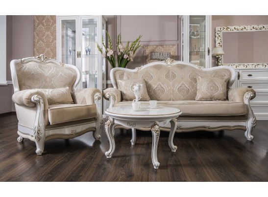 Комплект мягкой мебели Натали, белый глянец в Ростове-на-Дону