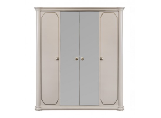 Шкаф 4-х дверный Лали, бежевый в Ростове-на-Дону