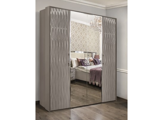 Шкаф 4-х ств. Гравита, серый камень глянец в Ростове-на-Дону