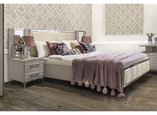 Кровать 180X200 Гравита, серый камень глянец в Ростове-на-Дону