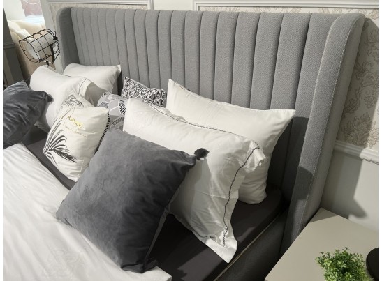 Спальня Стелла 4-ств 160 светло серый камень