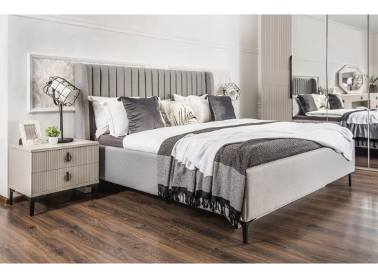 Спальня Стелла 4-ств 160 светло серый камень