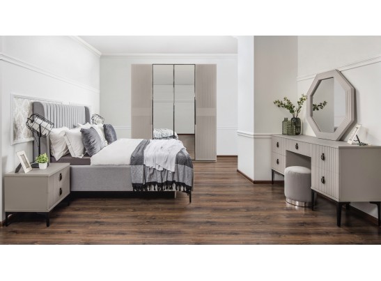 Спальня Стелла 4-ств 160 светло серый камень