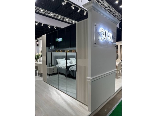 Спальня Стелла 6-ств 180 светло серый камень