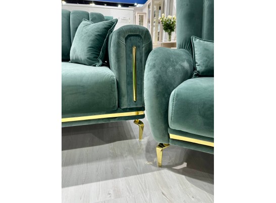 Комплект мягкой мебели Замира, оливковый Комплект мягкой мебели Замира, оливковый