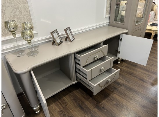 Тумба ТВ Лали серый камень в Ростове-на-Дону