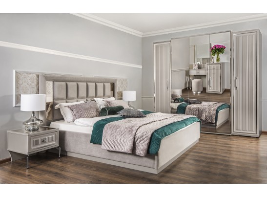 Шкаф Замира 5-дверный серый камень в Ростове-на-Дону