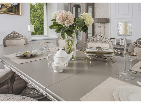 Стол Лали прямоугольный серый камень в Ростове-на-Дону