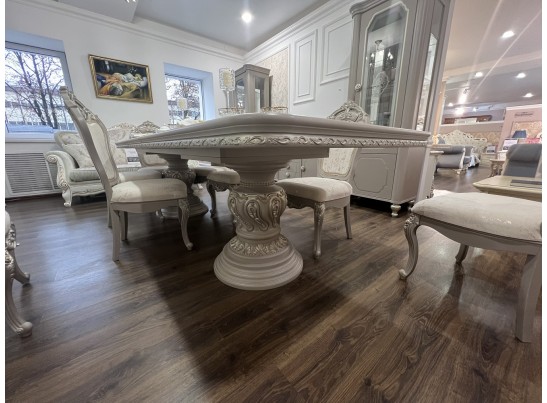 Стол Лали прямоугольный серый камень в Ростове-на-Дону