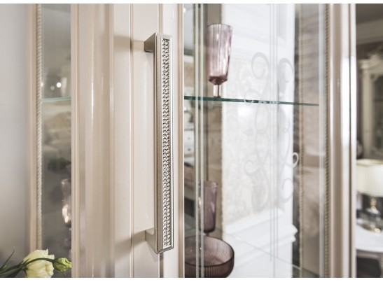 Витрина Нонна 1-ств бежевый глянец в Ростове-на-Дону