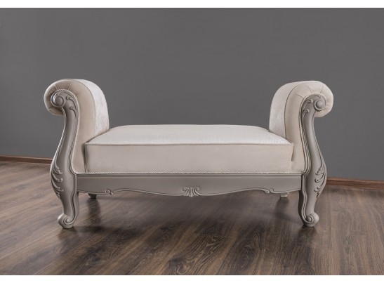 Оттоманка Мокко с двумя подлокотниками серый камень в Ростове-на-Дону