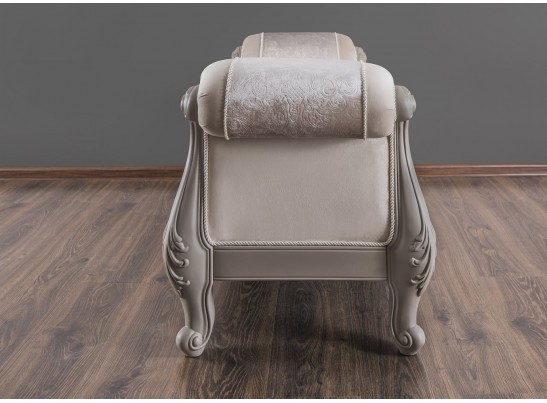 Оттоманка Мокко с двумя подлокотниками серый камень в Ростове-на-Дону