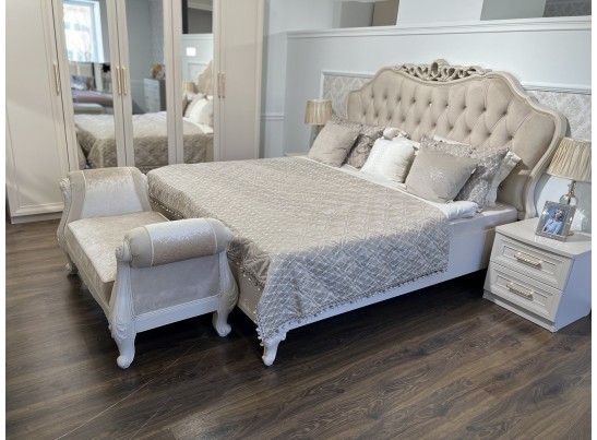 Оттоманка Мокко с двумя подлокотниками бежевый в Ростове-на-Дону