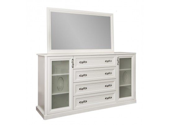 Комод Мишель белый матовый для гостиной в Ростове-на-Дону