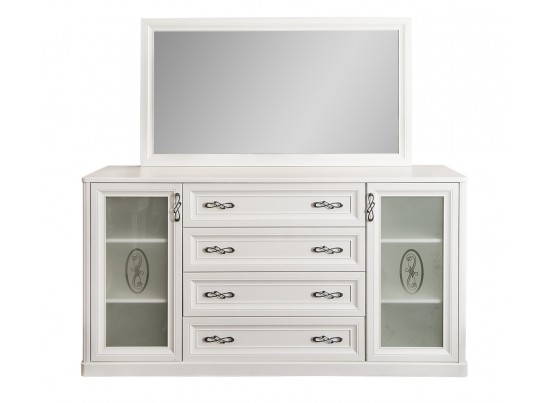 Комод Мишель белый матовый для гостиной в Ростове-на-Дону