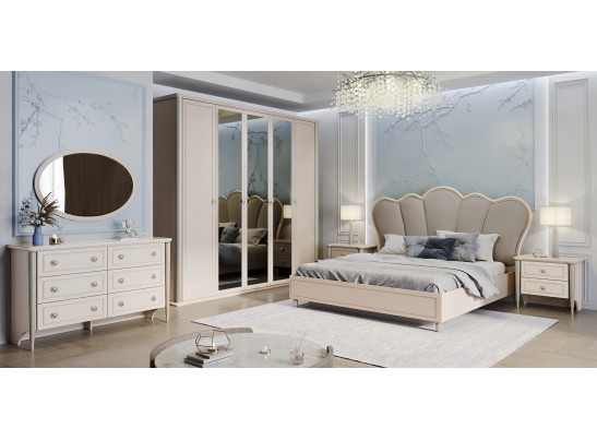 Кровать Диана 160x200 см бежевый