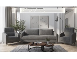 Комплект мягкой мебели Стелла серый
