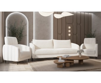 Диван Стелла 3х местный белый