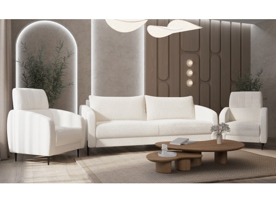 Диван Стелла 3х местный белый