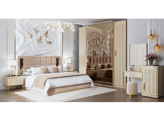 Кровать Замира 180x200 см бежевый