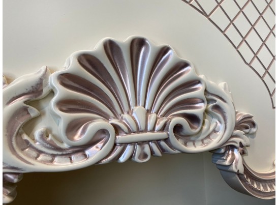 Кухня Афина 25 (4,7 м) крем/фиолетовая патина