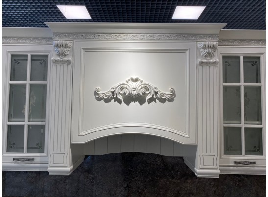 Кухня Кальяри Бьянка 26 (3,6 м) белый матовый