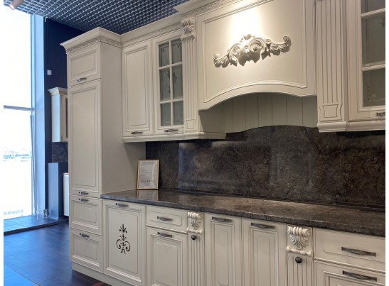 Кухня Кальяри Бьянка 26 (3,6 м) белый матовый