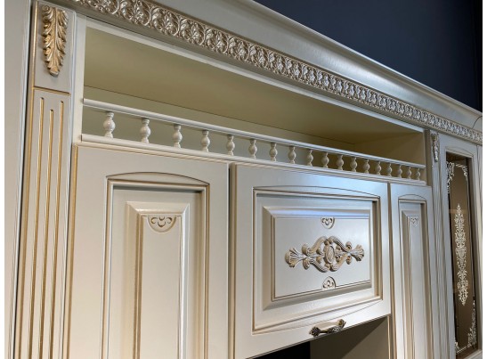 Кухня угловая Афина 8 (4,2*1,5 м) крем