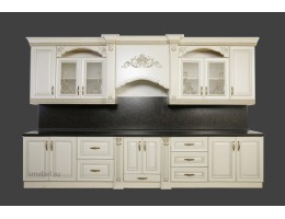 Кухня Патриция 11 (3,9 м) крем перламутр