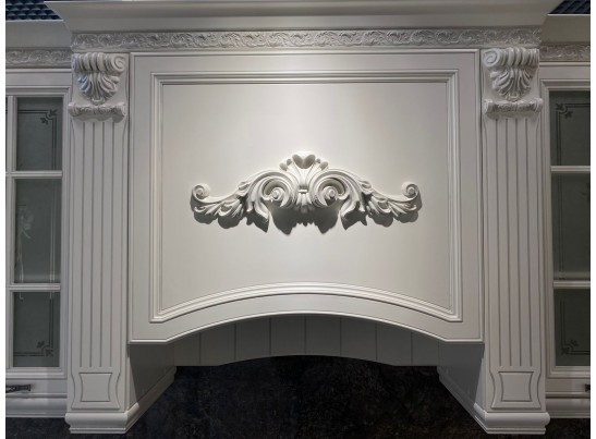 Кухня Кальяри Бьянка 39 (2,3*3,5 м) белый матовый