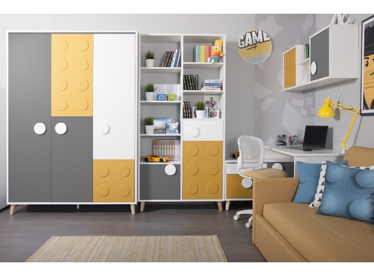 Шкаф 3-х створчатый FUN-BOX