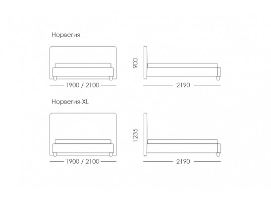 Кровать NORVEGIA в Ростове-на-Дону
