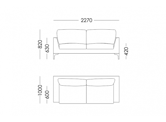 Диван прямой BERGAMO в Ростове-на-Дону