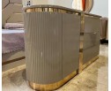 Спальня "Ницца Luxury" (6ти ств. кровать,ламели) мокко/крем в Ростове-на-Дону