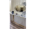 Спальня "Ницца Luxury" (6ти ств. кровать,ламели) мокко/крем в Ростове-на-Дону