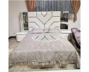 Спальня "Ницца Luxury" (6ти ств. кровать,ламели) мокко/крем в Ростове-на-Дону