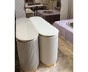 Спальня "Ницца Luxury" (6ти ств. кровать,ламели) мокко/крем в Ростове-на-Дону