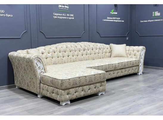 Диван трехместный "ТУРИН" с оттоманкой (МАКСИ)