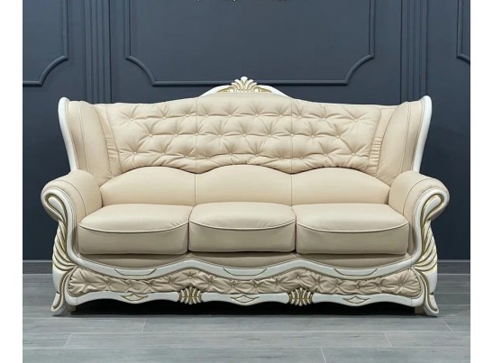 Диван трехместный "ПРАГА" (нат. кожа)